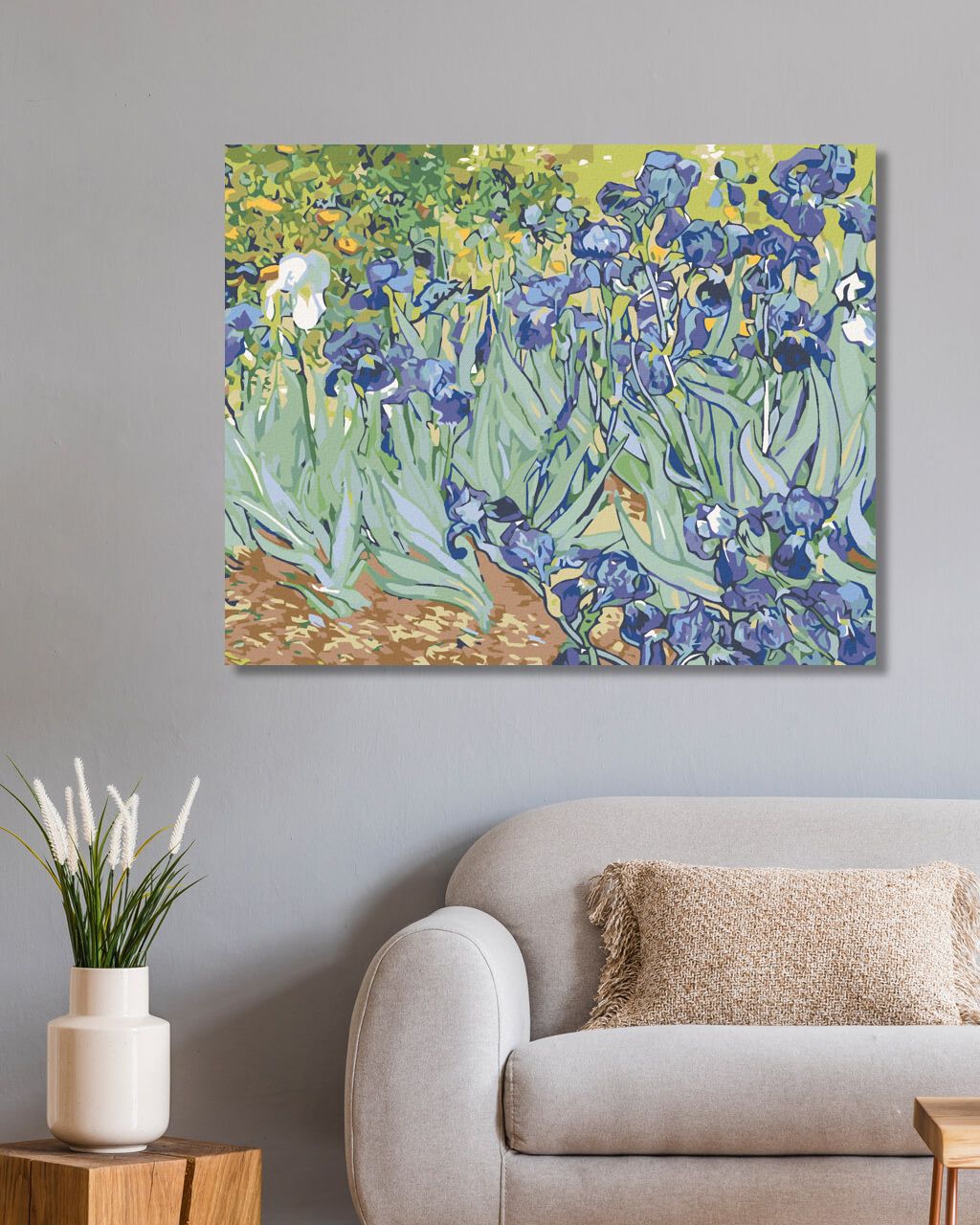 zuty Malování podle čísel - KOSATCE (VAN GOGH) - Rozměr: 40x50 cm, Rámování: Varianta: bez rámu a bez vypnutí plátna - obrázek 8