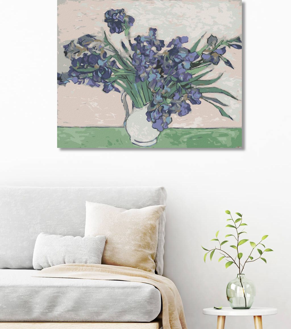 zuty Malování podle čísel - KOSATCE (VAN GOGH) - Rozměr: 40x50 cm, Rámování: Varianta: bez rámu a bez vypnutí plátna - obrázek 27
