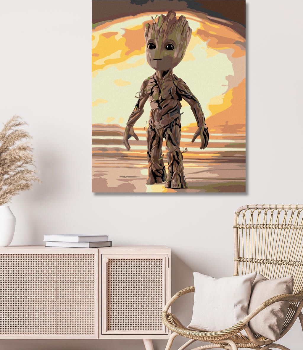 zuty Malování podle čísel - MALÝ GROOT - Rozměr: 40x50 cm, Rámování: Varianta: vypnuté plátno na rám - obrázek 9
