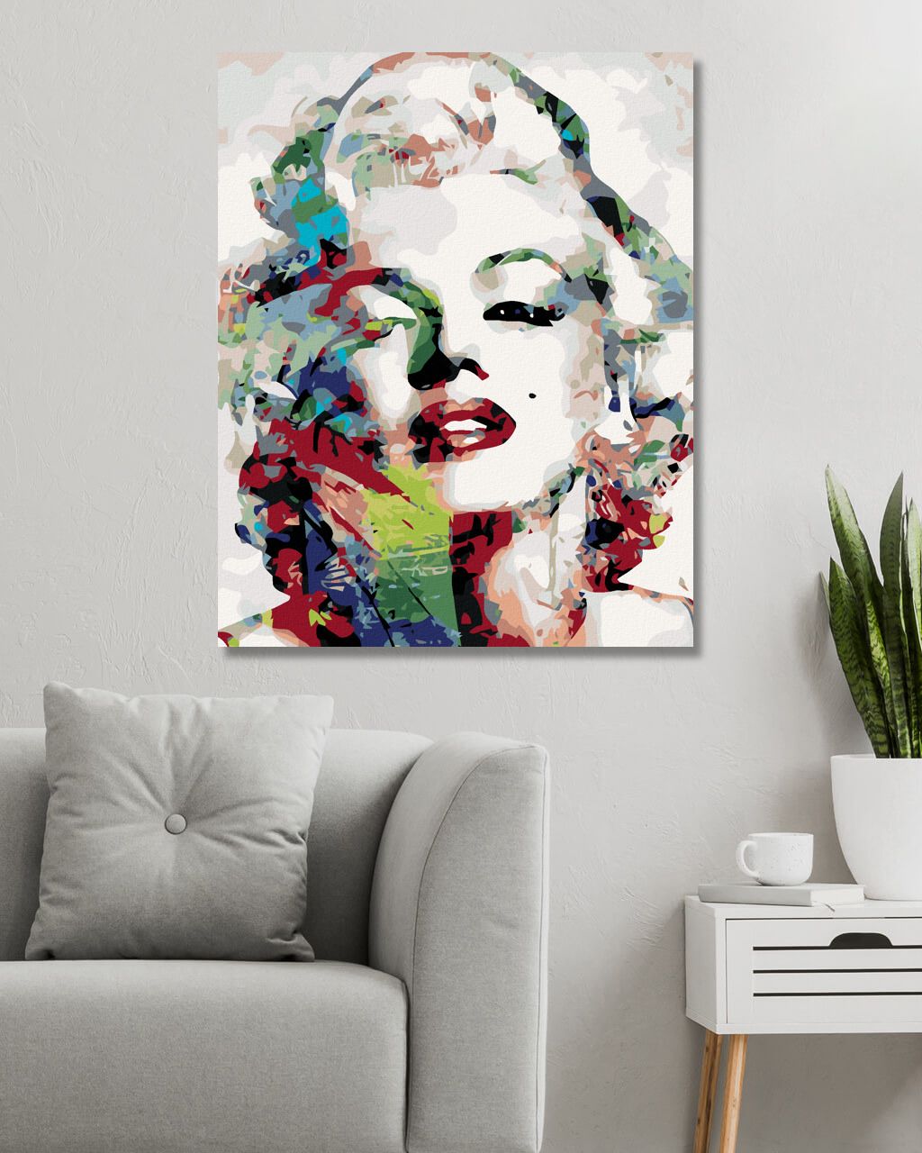 zuty Malování podle čísel - MARILYN MONROE - Rozměr: 40x50 cm, Rámování: Varianta: vypnuté plátno na rám - obrázek 4
