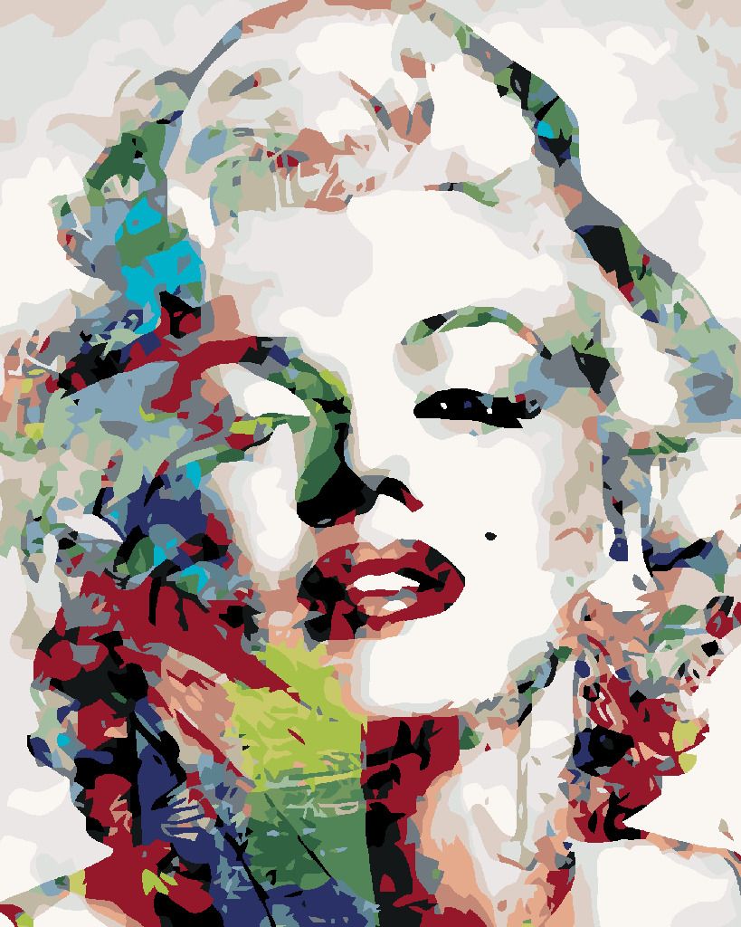 zuty Malování podle čísel - MARILYN MONROE - Rozměr: 40x50 cm, Rámování: Varianta: vypnuté plátno na rám - obrázek 10