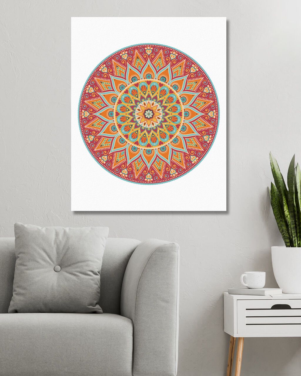 zuty Malování podle čísel - MANDALA - Rozměr: 40x50 cm, Rámování: Varianta: vypnuté plátno na rám - obrázek 8