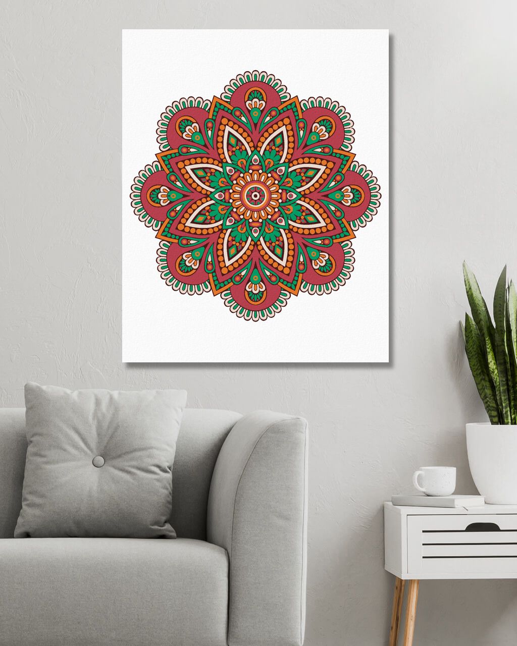 zuty Malování podle čísel - MANDALA VI - Rozměr: 40x50 cm, Rámování: Varianta: vypnuté plátno na rám - obrázek 9
