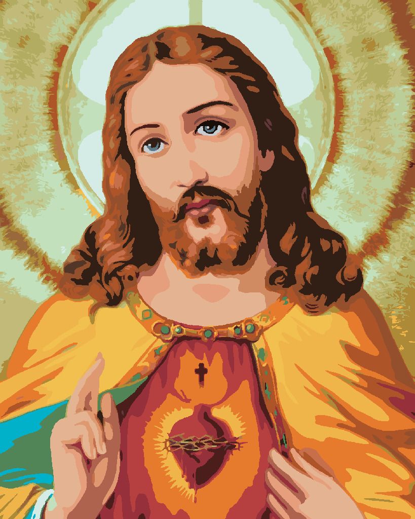 zuty Malování podle čísel - JEŽÍŠ KRISTUS II - Rozměr: 40x50 cm, Rámování: Varianta: vypnuté plátno na rám - obrázek 10