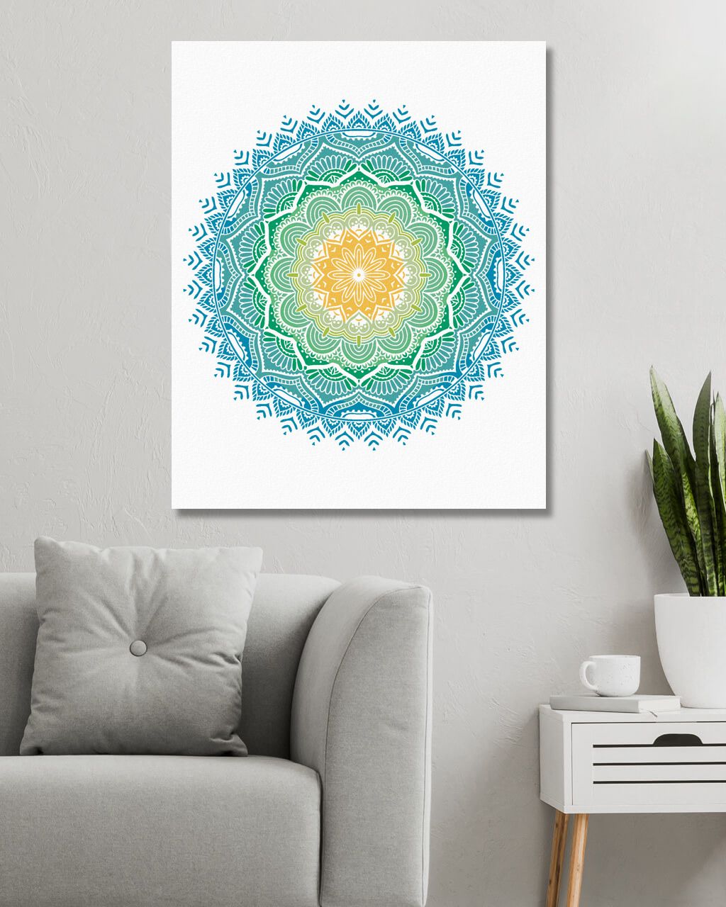 zuty Malování podle čísel - MANDALA VIII - Rozměr: 40x50 cm, Rámování: Varianta: vypnuté plátno na rám - obrázek 5