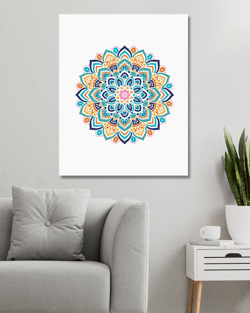 zuty Malování podle čísel - MANDALA II - Rozměr: 40x50 cm, Rámování: Varianta: vypnuté plátno na rám - obrázek 6