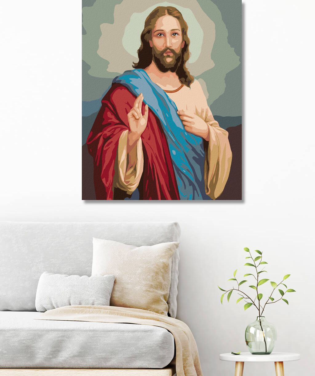 zuty Malování podle čísel - JEŽÍŠ KRISTUS - Rozměr: 40x50 cm, Rámování: Varianta: bez rámu a bez vypnutí plátna - obrázek 10