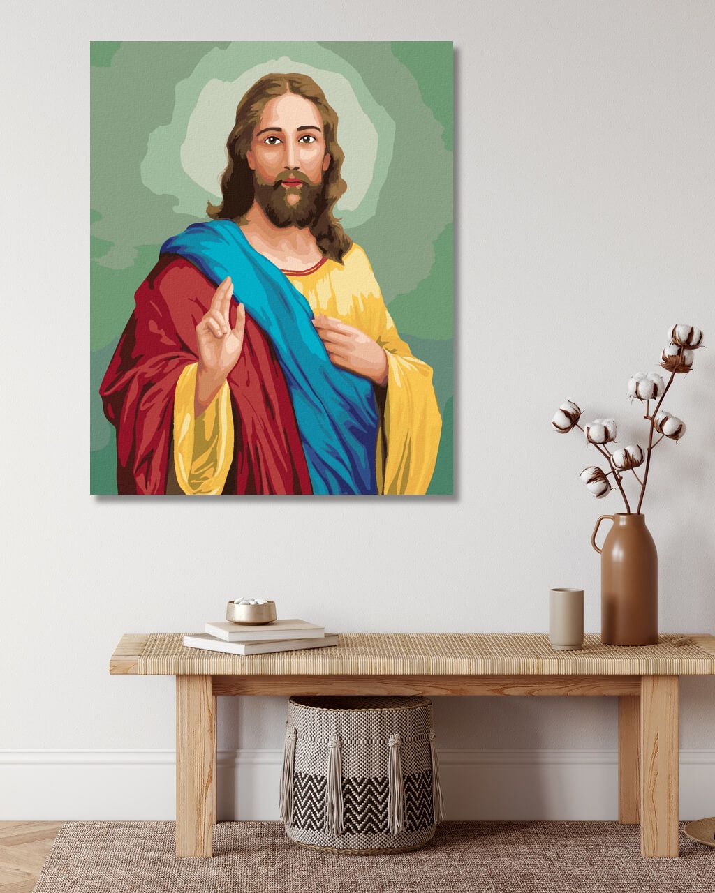 zuty Malování podle čísel - JEŽÍŠ KRISTUS - Rozměr: 40x50 cm, Rámování: Varianta: vypnuté plátno na rám - obrázek 17