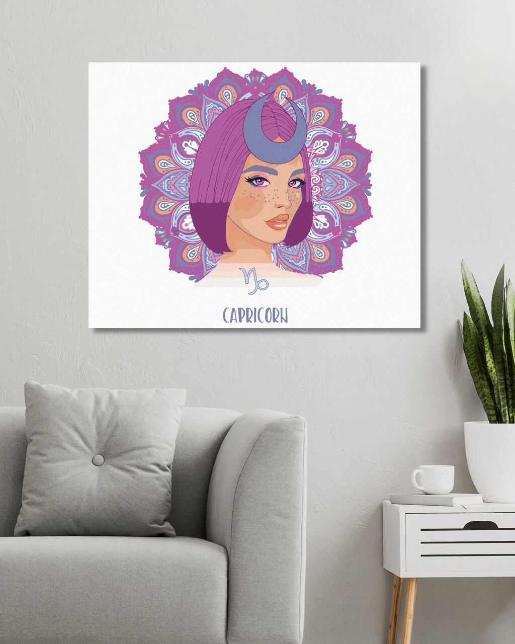 zuty Malování podle čísel - ŽENA KOZOROH - Rozměr: 40x50 cm, Rámování: Varianta: vypnuté plátno na rám - obrázek 2