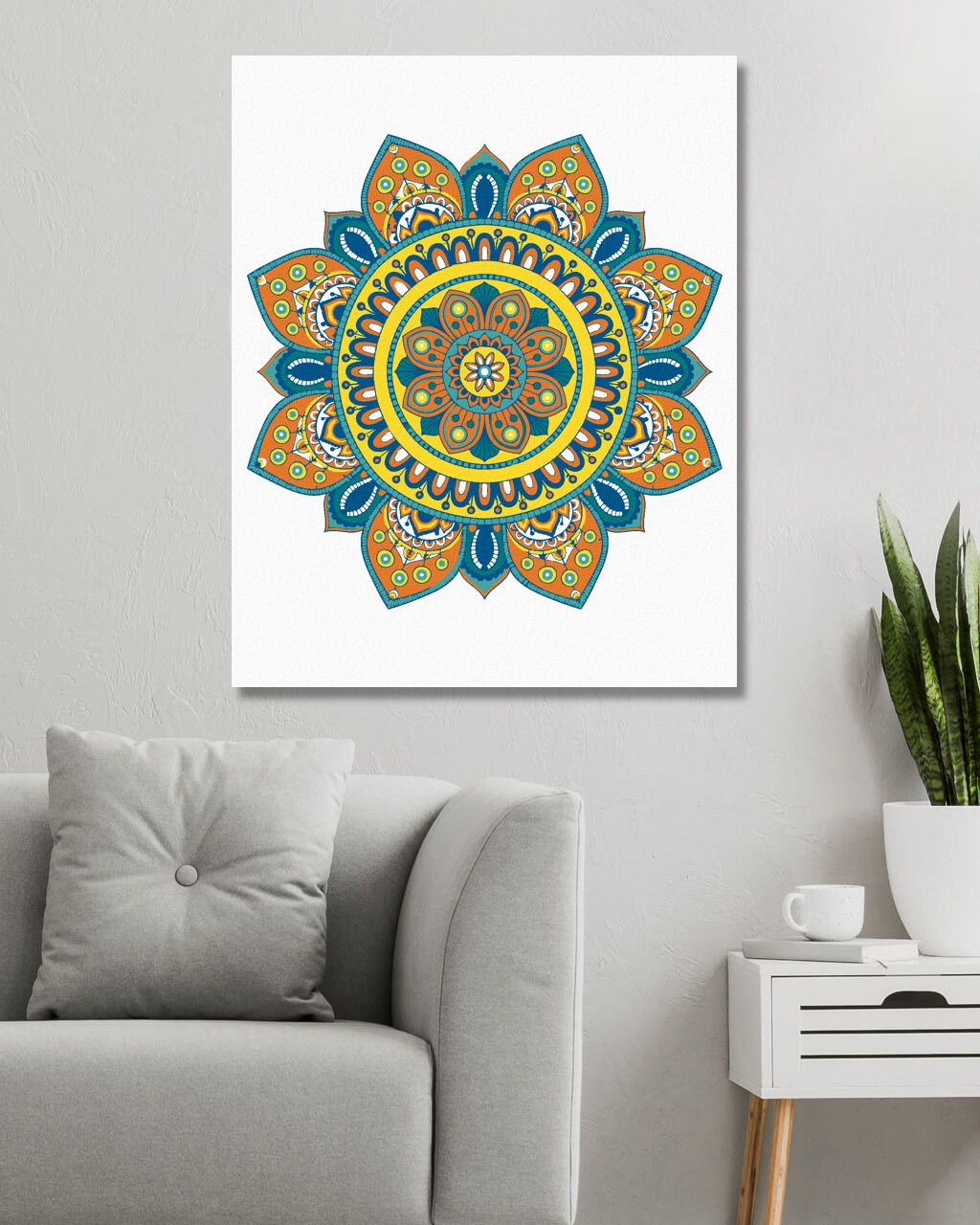 zuty Malování podle čísel - MANDALA V - Rozměr: 40x50 cm, Rámování: Varianta: vypnuté plátno na rám - obrázek 10