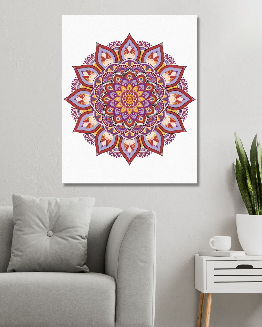 zuty Malování podle čísel - MANDALA IV - Rozměr: 40x50 cm, Rámování: Varianta: vypnuté plátno na rám - obrázek 8