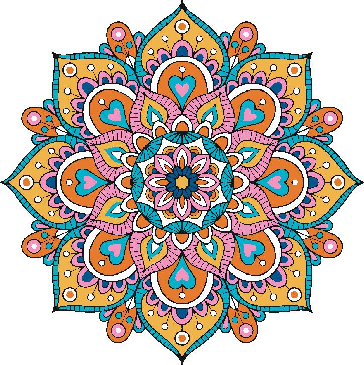 zuty Malování podle čísel - MANDALA III - Rozměr: 40x50 cm, Rámování: Varianta: bez rámu a bez vypnutí plátna - obrázek 5
