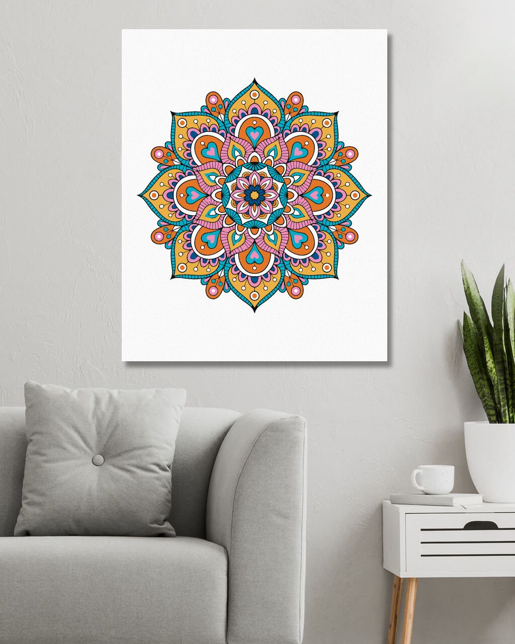 zuty Malování podle čísel - MANDALA III - Rozměr: 40x50 cm, Rámování: Varianta: bez rámu a bez vypnutí plátna - obrázek 9