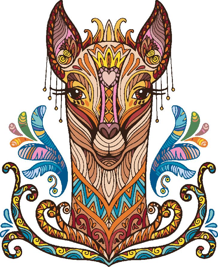 zuty Malování podle čísel - MANDALA LAMA - Rozměr: 40x50 cm, Rámování: Varianta: bez rámu a bez vypnutí plátna - obrázek 7
