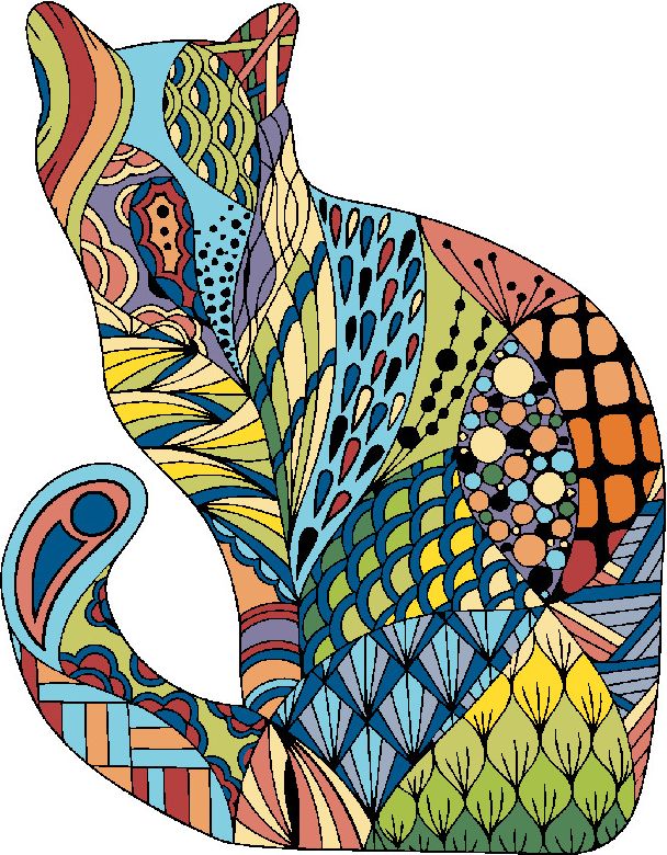 zuty Malování podle čísel - MANDALA KOČKA II - Rozměr: 40x50 cm, Rámování: Varianta: vypnuté plátno na rám - obrázek 4