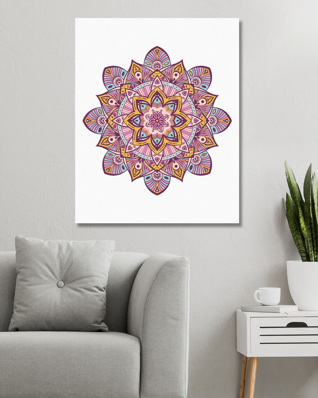 zuty Malování podle čísel - MANDALA VII - Rozměr: 40x50 cm, Rámování: Varianta: vypnuté plátno na rám - obrázek 3
