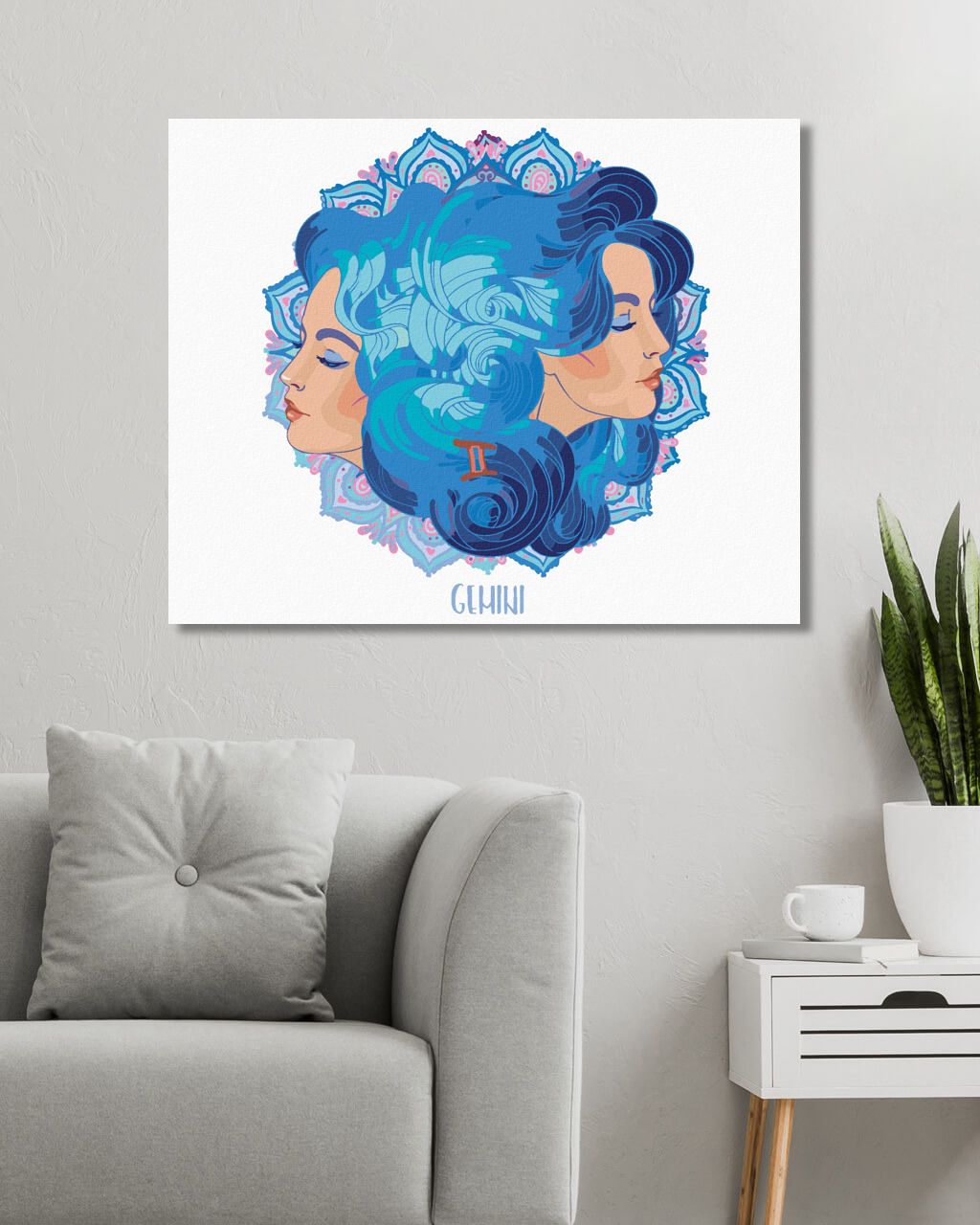 zuty Malování podle čísel - ŽENA BLÍŽENCI - Rozměr: 40x50 cm, Rámování: Varianta: vypnuté plátno na rám - obrázek 7