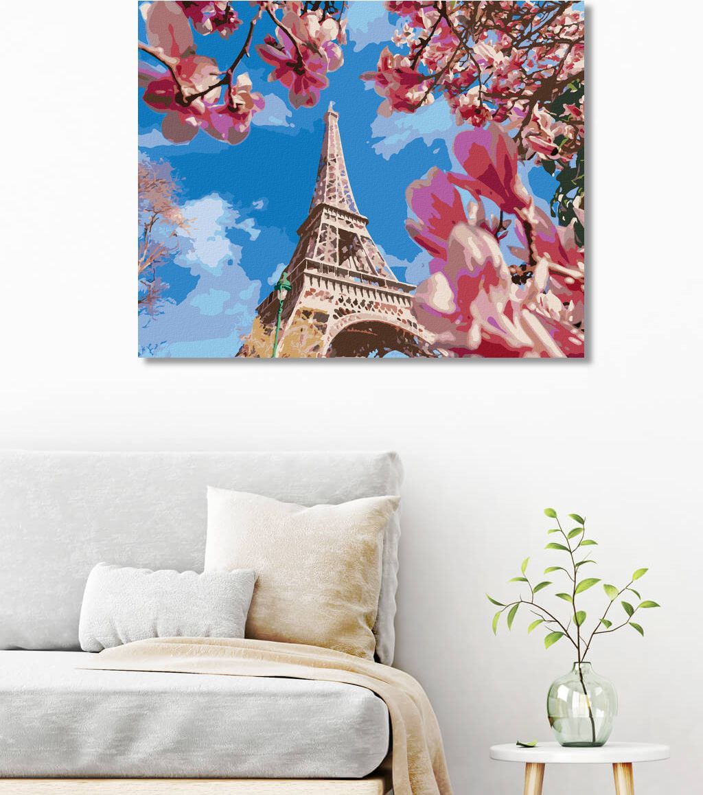 zuty Malování podle čísel - PAŘÍŽ A MAGNÓLIE - Rozměr: 40x50 cm, Rámování: Varianta: bez rámu a bez vypnutí plátna - obrázek 7