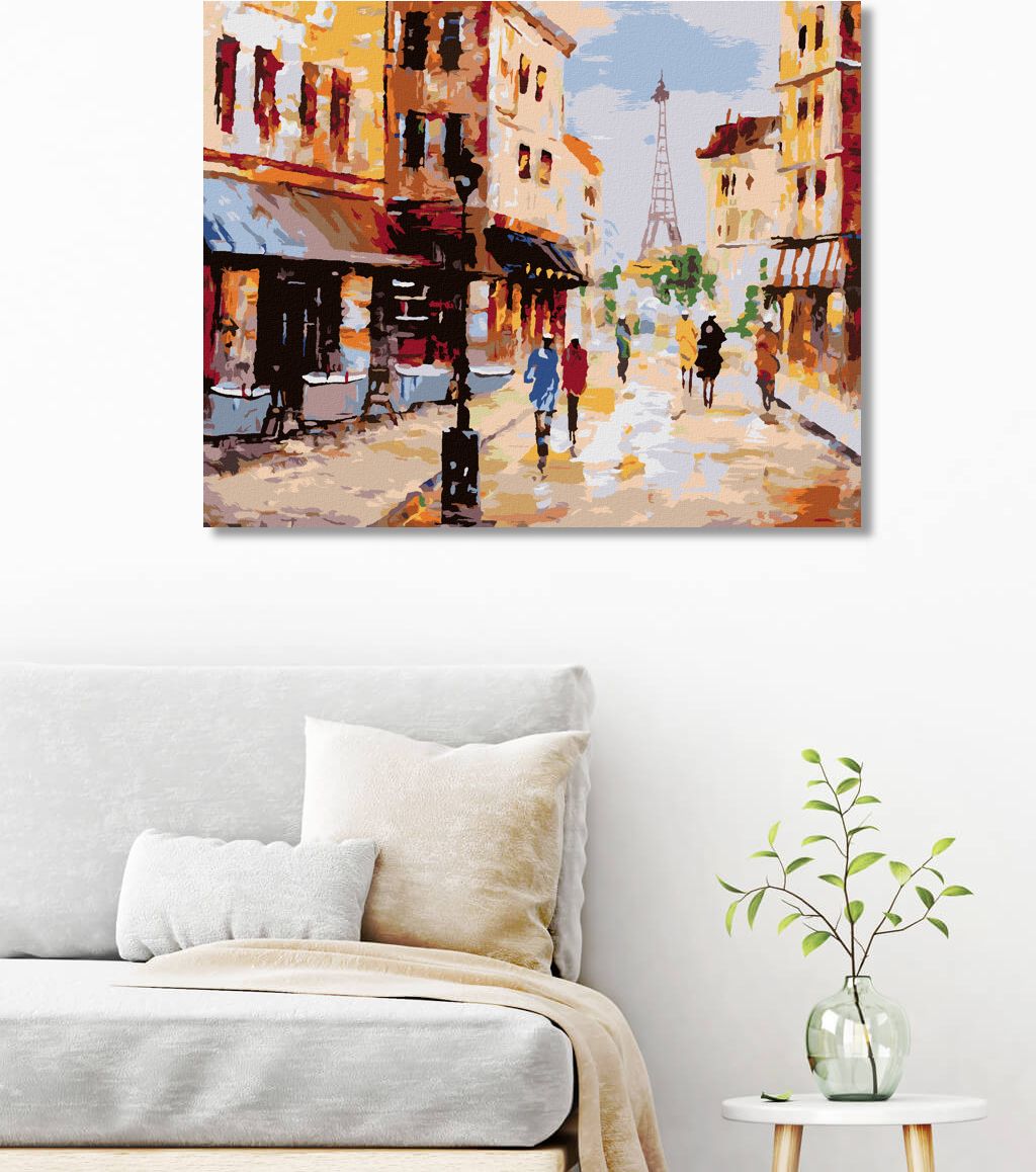 zuty Malování podle čísel - ULICE V PAŘÍŽI - Rozměr: 40x50 cm, Rámování: Varianta: bez rámu a bez vypnutí plátna - obrázek 9