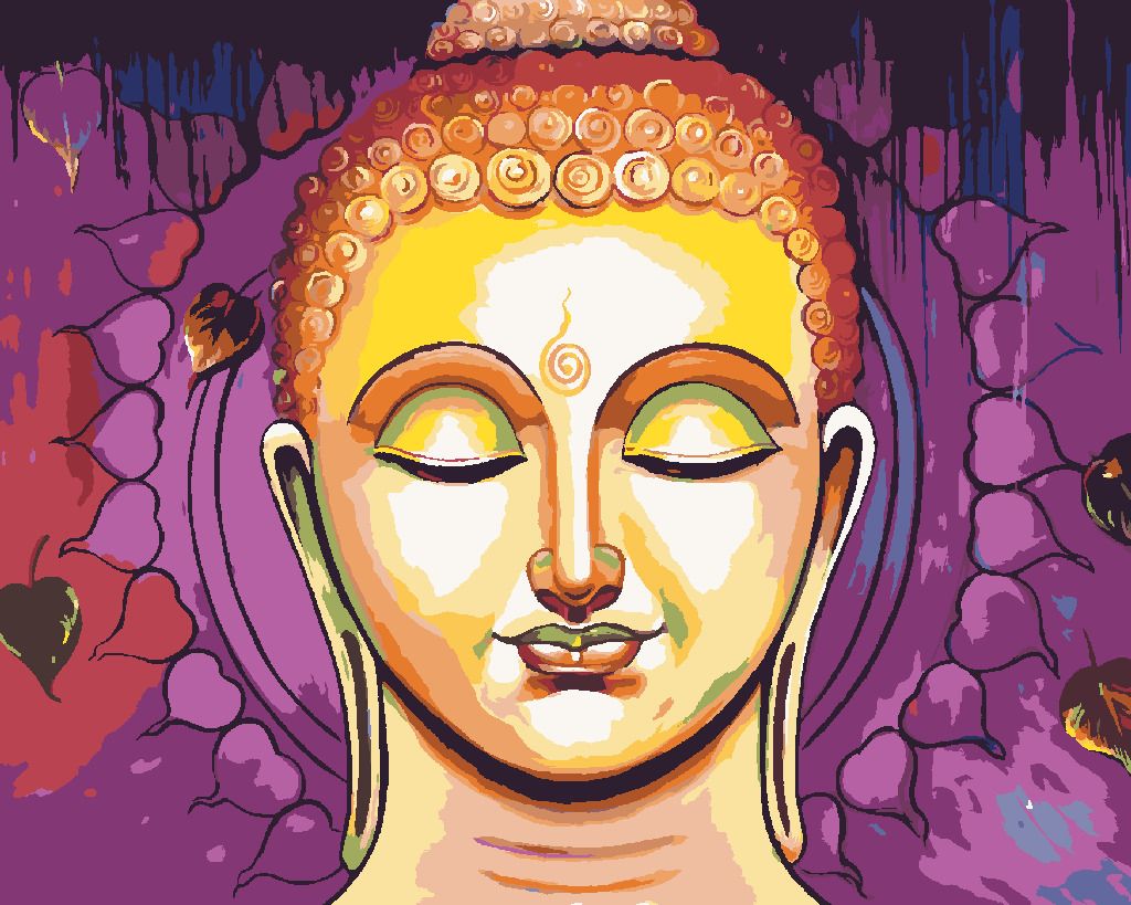 zuty Malování podle čísel - MEDITUJÍCÍ BUDDHA - Rozměr: 40x50 cm, Rámování: Varianta: bez rámu a bez vypnutí plátna - obrázek 10