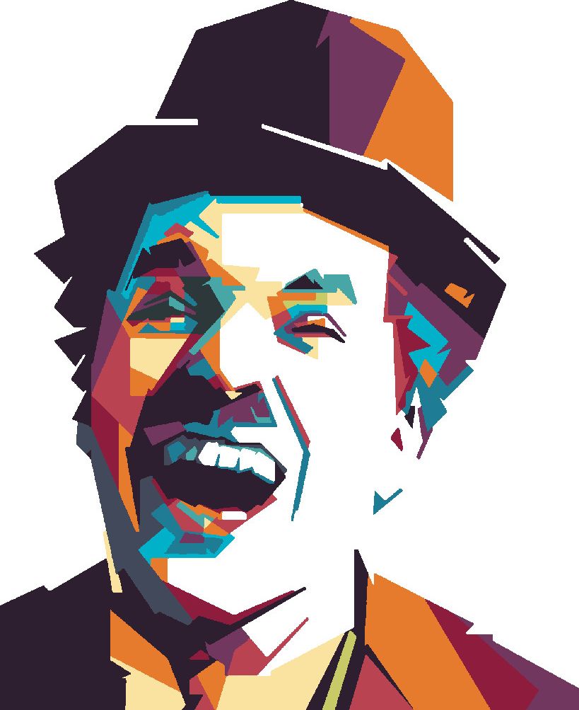 zuty Malování podle čísel - BAREVNÝ CHARLIE CHAPLIN - Rozměr: 40x50 cm, Rámování: Varianta: vypnuté plátno na rám - obrázek 5