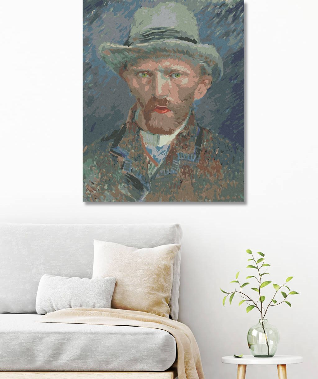 zuty Malování podle čísel - AUTOPORTRÉT II (VAN GOGH) - Rozměr: 40x50 cm, Rámování: Varianta: bez rámu a bez vypnutí plátna - obrázek 10