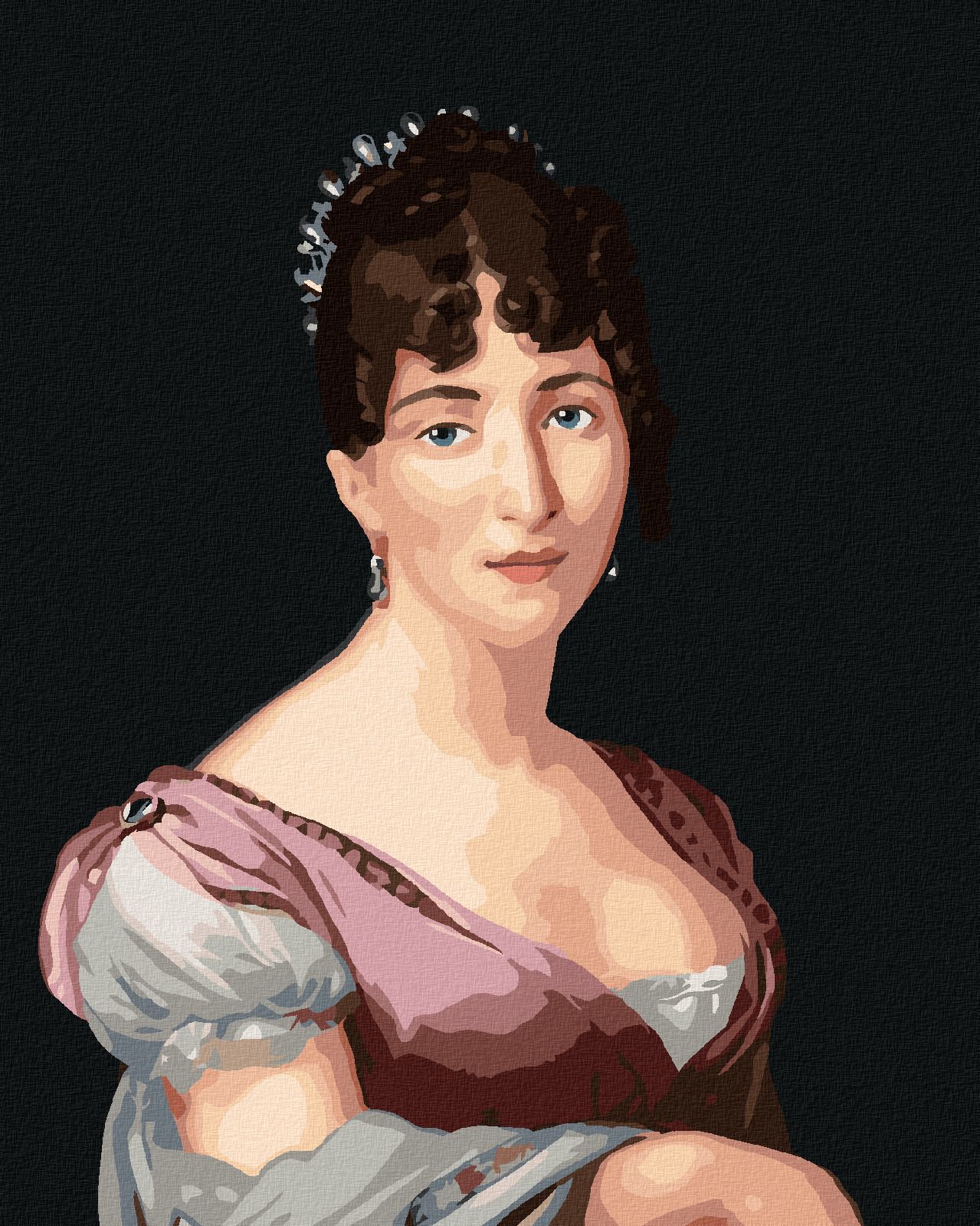 zuty Malování podle čísel - HORTENSE DE BEAUHARNAIS (A. L. G. TRIOSON) - Rozměr: 40x50 cm, Rámování: Varianta: vypnuté plátno na rám - obrázek 1
