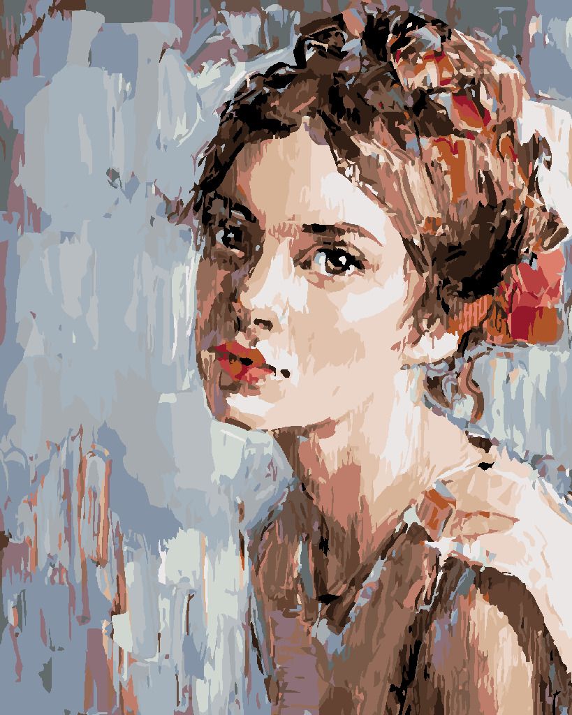 zuty Malování podle čísel - TAJEMNÁ MALOVANÁ ŽENA - Rozměr: 40x50 cm, Rámování: Varianta: bez rámu a bez vypnutí plátna - obrázek 9