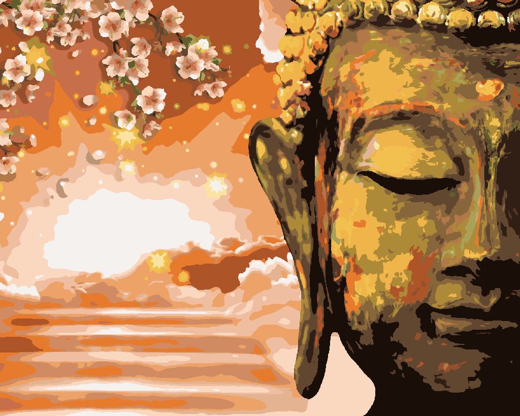zuty Malování podle čísel - BUDDHA A STROM - Rozměr: 40x50 cm, Rámování: Varianta: vypnuté plátno na rám - obrázek 7