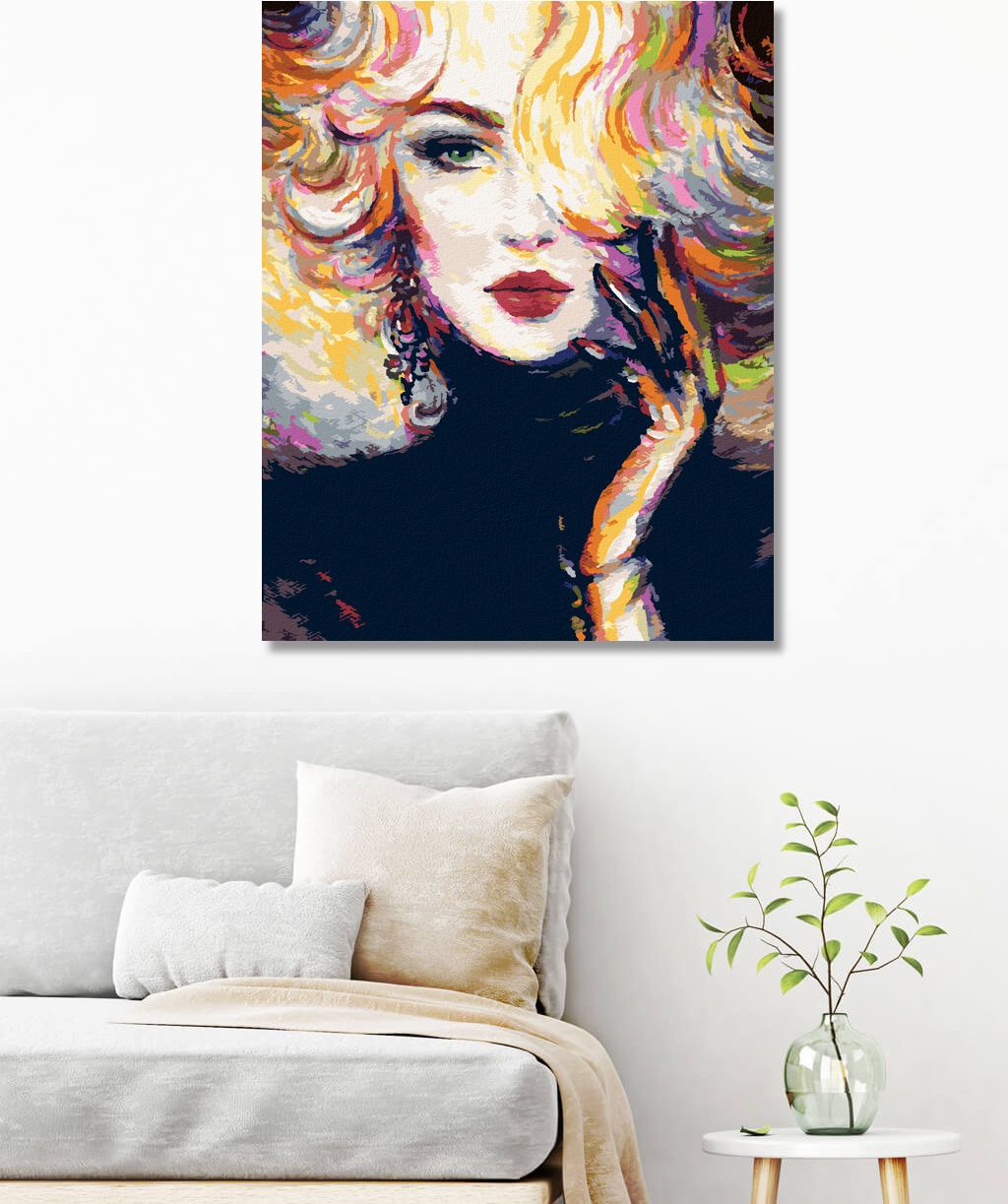 zuty Malování podle čísel - TAJEMNÁ ŽENA V BARVÁCH - Rozměr: 40x50 cm, Rámování: Varianta: vypnuté plátno na rám - obrázek 8