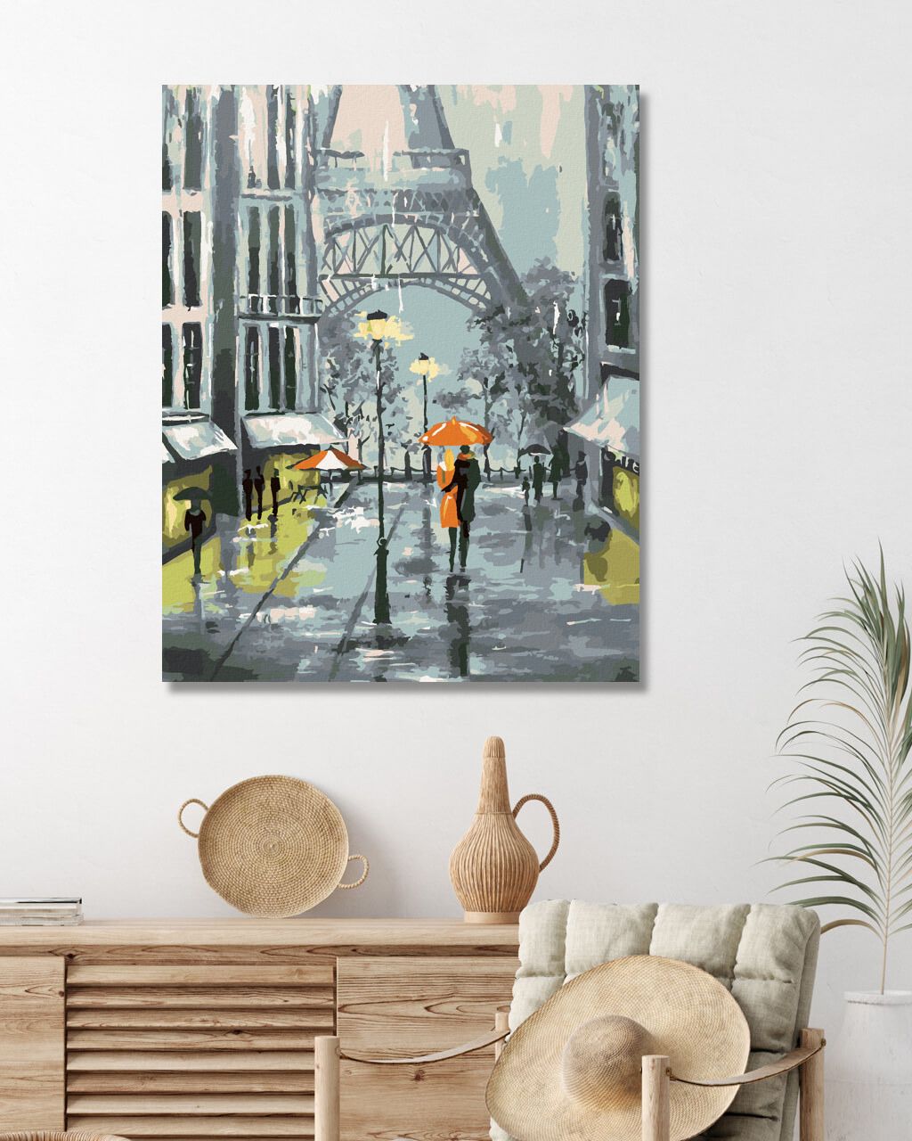 zuty Malování podle čísel - PAŘÍŽ A PROCHÁZEJÍCÍ SE PÁR - Rozměr: 40x50 cm, Rámování: Varianta: vypnuté plátno na rám - obrázek 7