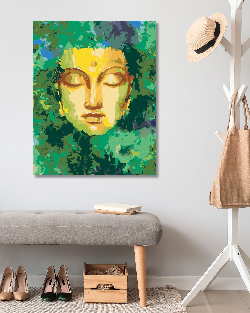 zuty Malování podle čísel - BUDDHA A PŘÍRODA - Rozměr: 40x50 cm, Rámování: Varianta: vypnuté plátno na rám - obrázek 7