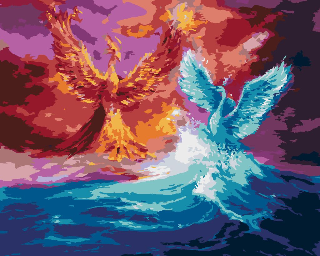 zuty Malování podle čísel - FÉNIX A LABUŤ - Rozměr: 40x50 cm, Rámování: Varianta: vypnuté plátno na rám - obrázek 9