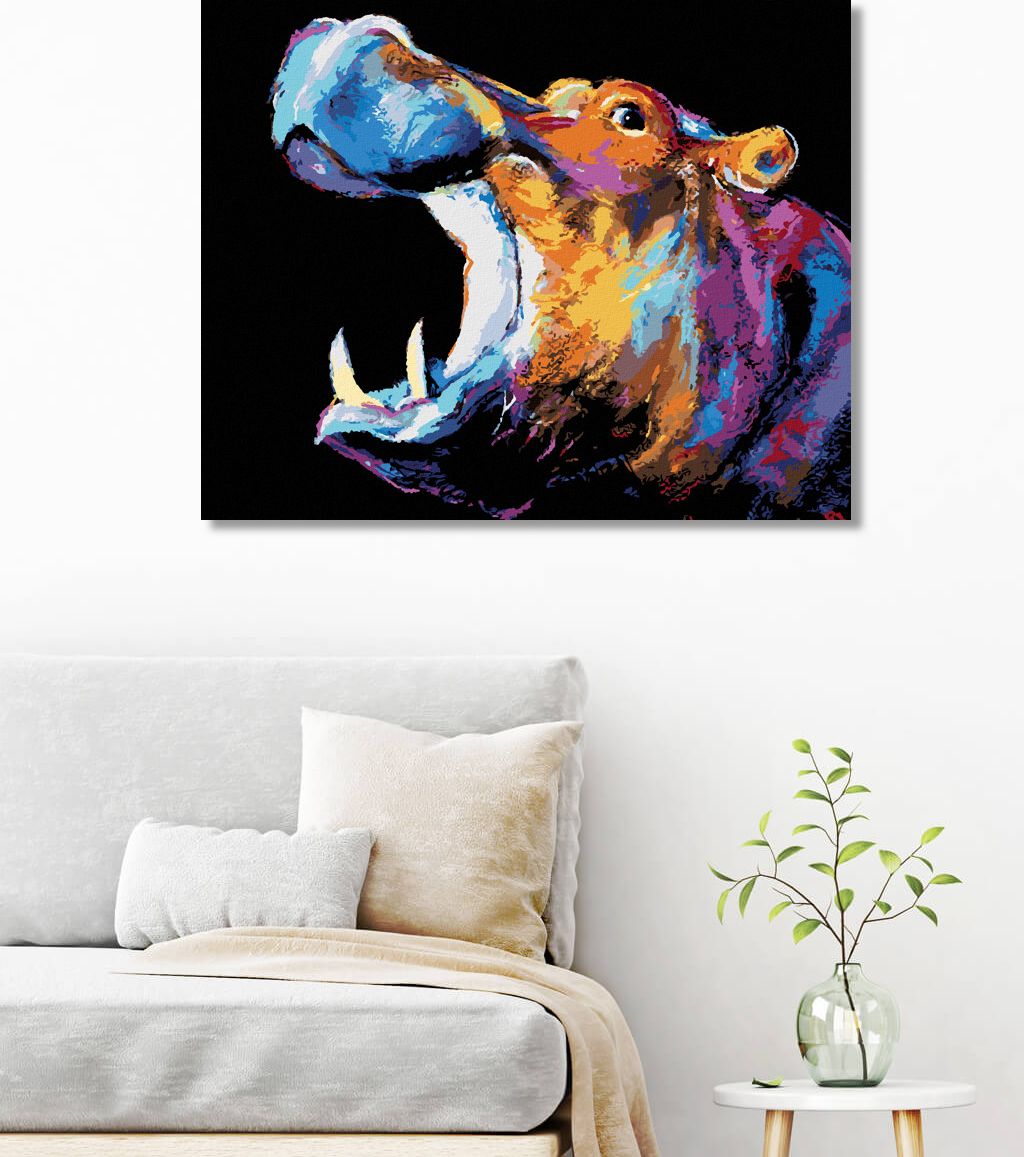 zuty Malování podle čísel - BAREVNÝ HROCH II - Rozměr: 40x50 cm, Rámování: Varianta: bez rámu a bez vypnutí plátna - obrázek 7