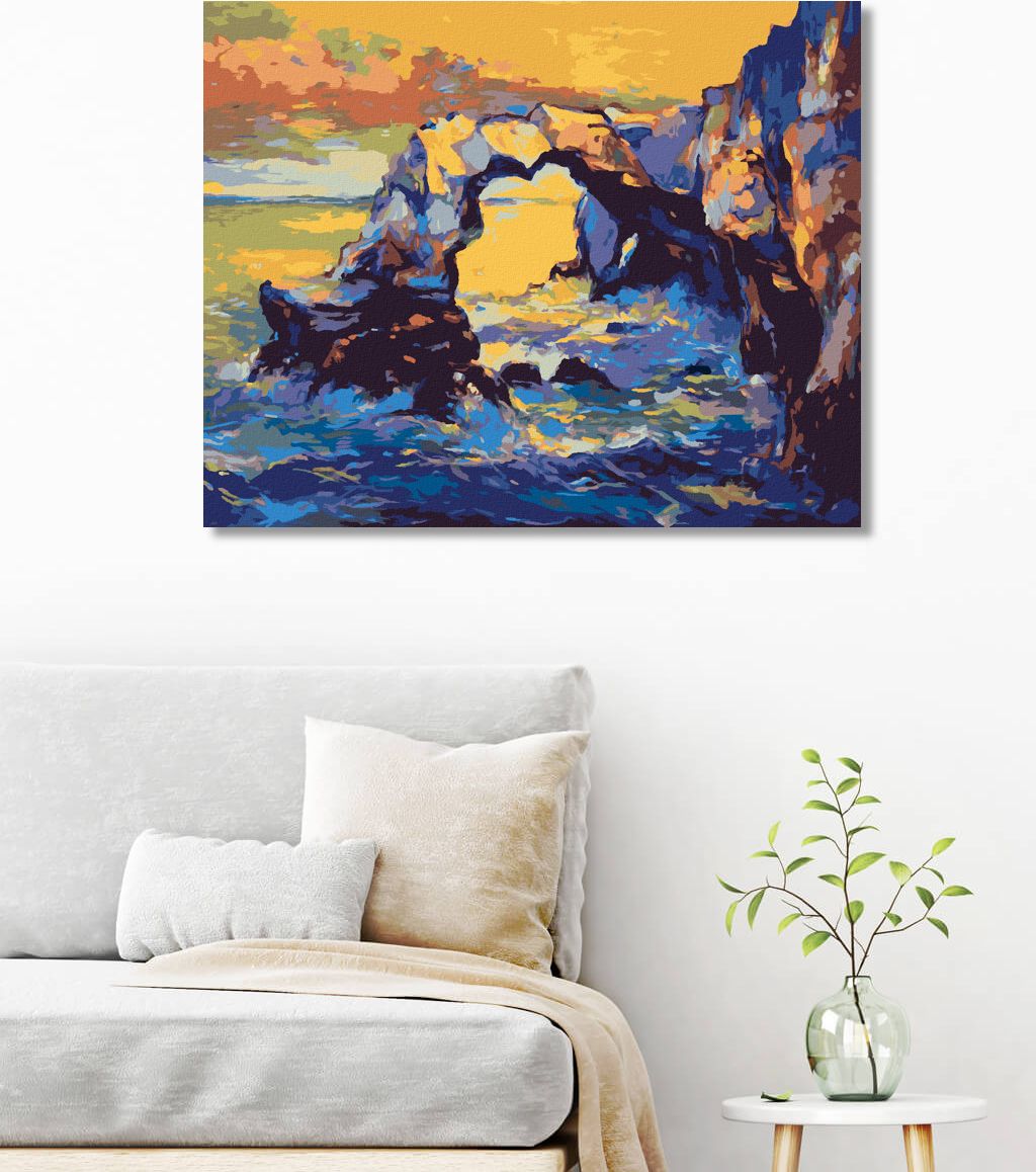 zuty Malování podle čísel - ÚTES NAD OCEÁNEM - Rozměr: 40x50 cm, Rámování: Varianta: vypnuté plátno na rám - obrázek 8