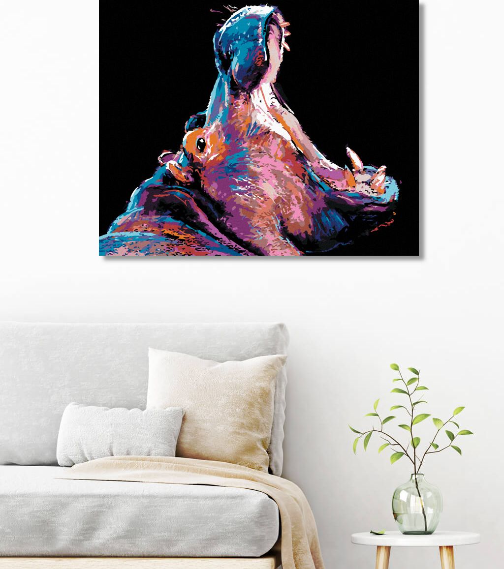 zuty Malování podle čísel - BAREVNÝ HROCH - Rozměr: 40x50 cm, Rámování: Varianta: vypnuté plátno na rám - obrázek 9