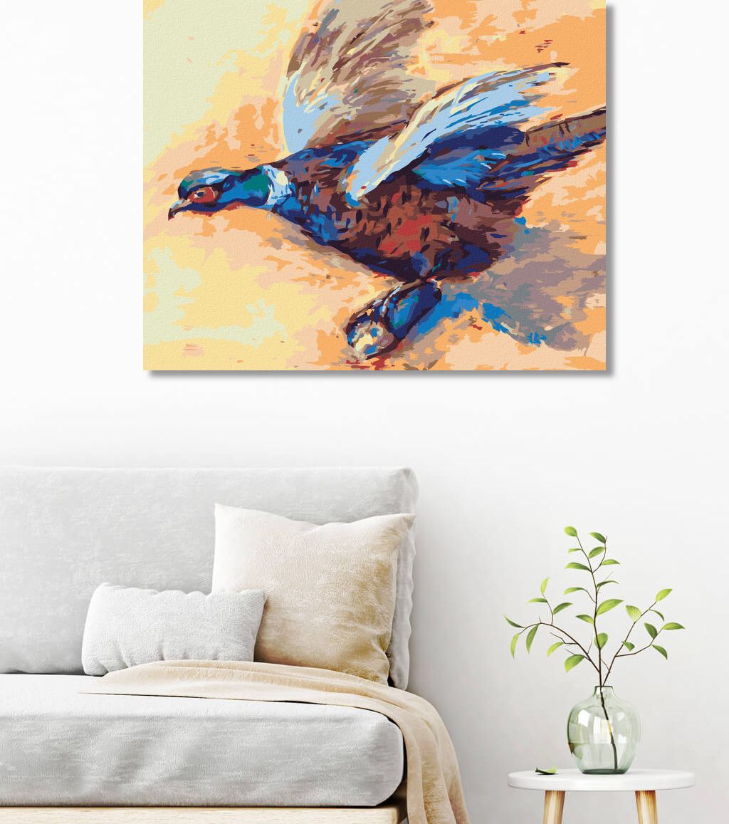 zuty Malování podle čísel - BAREVNÝ BAŽANT - Rozměr: 40x50 cm, Rámování: Varianta: vypnuté plátno na rám - obrázek 5