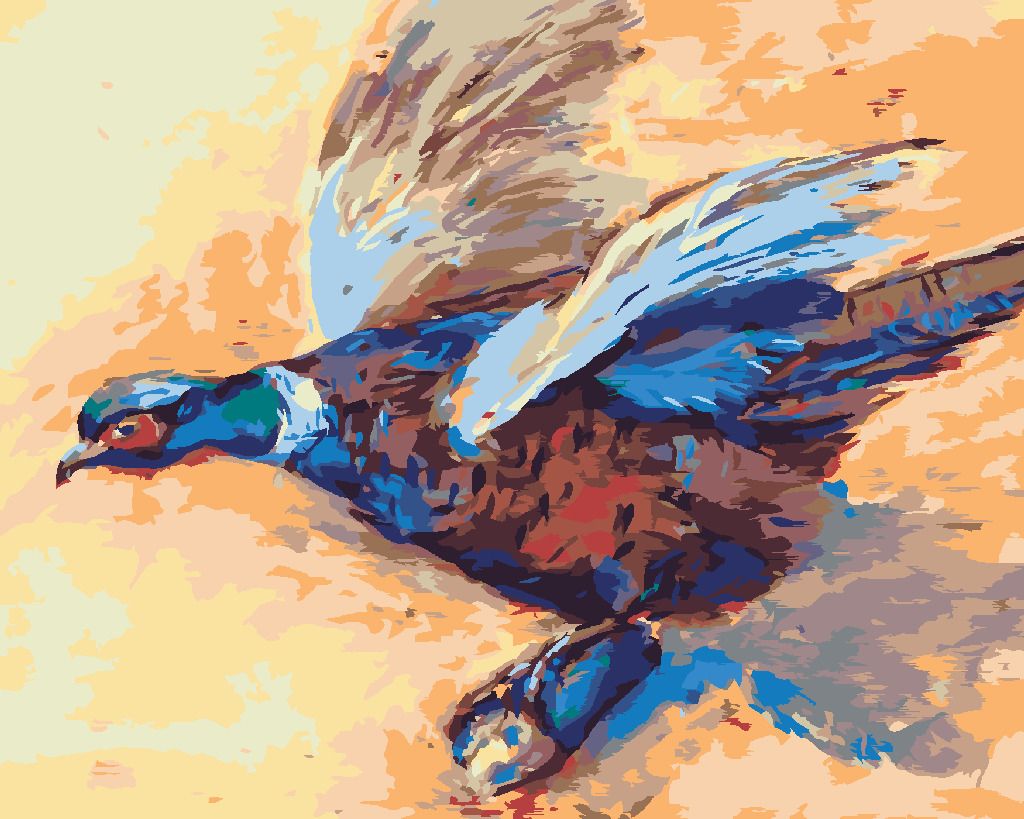 zuty Malování podle čísel - BAREVNÝ BAŽANT - Rozměr: 40x50 cm, Rámování: Varianta: vypnuté plátno na rám - obrázek 6