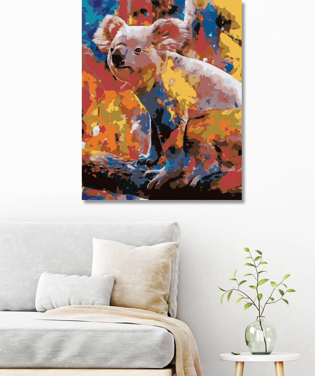 zuty Malování podle čísel - BAREVNÁ KOALA - Rozměr: 40x50 cm, Rámování: Varianta: vypnuté plátno na rám - obrázek 8