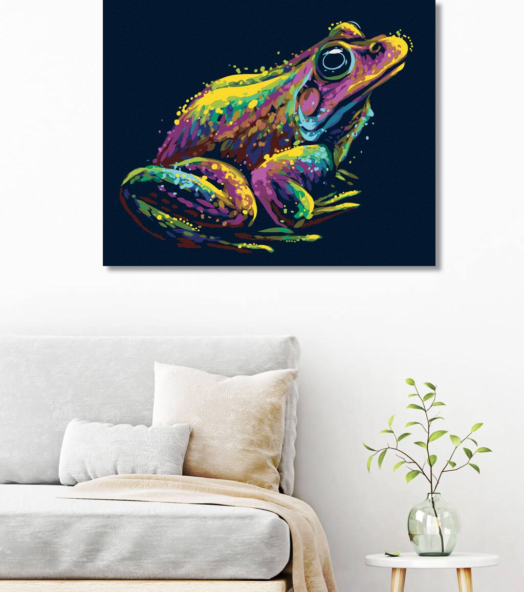 zuty Malování podle čísel - BAREVNÁ ŽÁBA - Rozměr: 40x50 cm, Rámování: Varianta: bez rámu a bez vypnutí plátna - obrázek 7