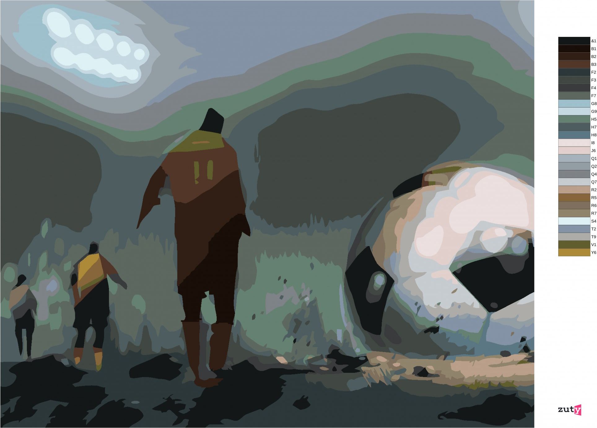 zuty Malování podle čísel - PŮLNOČNÍ FOTBAL NA STADIONU - Rozměr: 40x50 cm, Rámování: Varianta: bez rámu a bez vypnutí plátna - obrázek 4