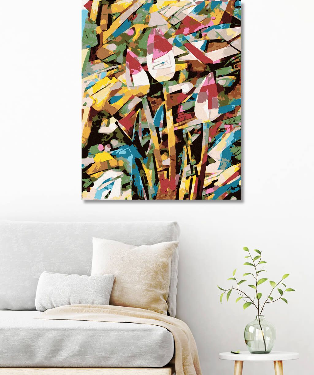 zuty Malování podle čísel - ABSTRAKTNÍ TULIPÁNY - Rozměr: 40x50 cm, Rámování: Varianta: bez rámu a bez vypnutí plátna - obrázek 10
