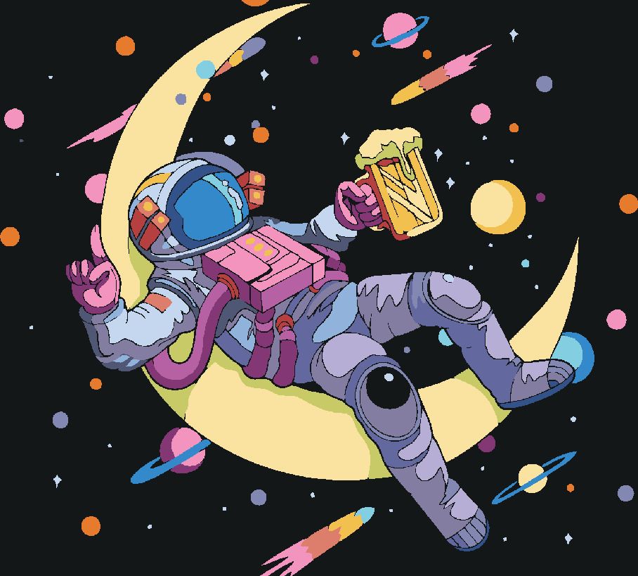 zuty Malování podle čísel - ASTRONAUT A PIVO - Rozměr: 40x50 cm, Rámování: Varianta: vypnuté plátno na rám - obrázek 10