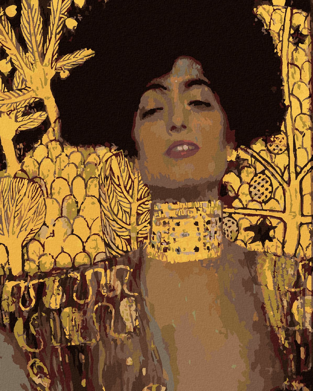 zuty Malování podle čísel - JUDITA (G. KLIMT) - Rozměr: 40x50 cm, Rámování: Varianta: vypnuté plátno na rám - obrázek 1