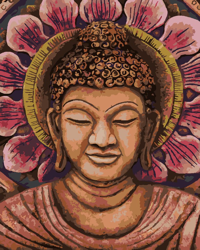 zuty Malování podle čísel - ORANŽOVÝ BUDDHA - Rozměr: 40x50 cm, Rámování: Varianta: vypnuté plátno na rám - obrázek 10