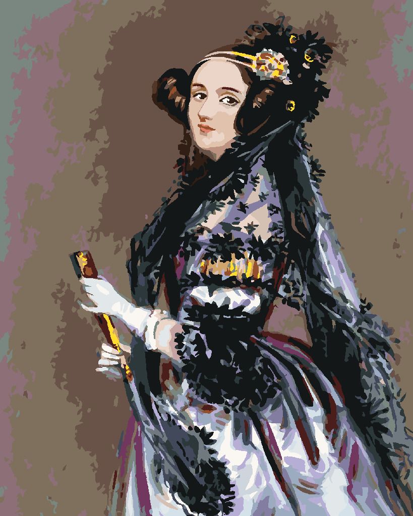 zuty Malování podle čísel - PORTRÉT ADA LOVELACE (ALFRED EDWARD CHALON) - Rozměr: 40x50 cm, Rámování: Varianta: vypnuté plátno na rám - obrázek 10
