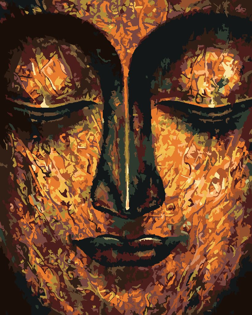 zuty Malování podle čísel - UMĚLECKÝ BUDDHA - Rozměr: 40x50 cm, Rámování: Varianta: bez rámu a bez vypnutí plátna - obrázek 9