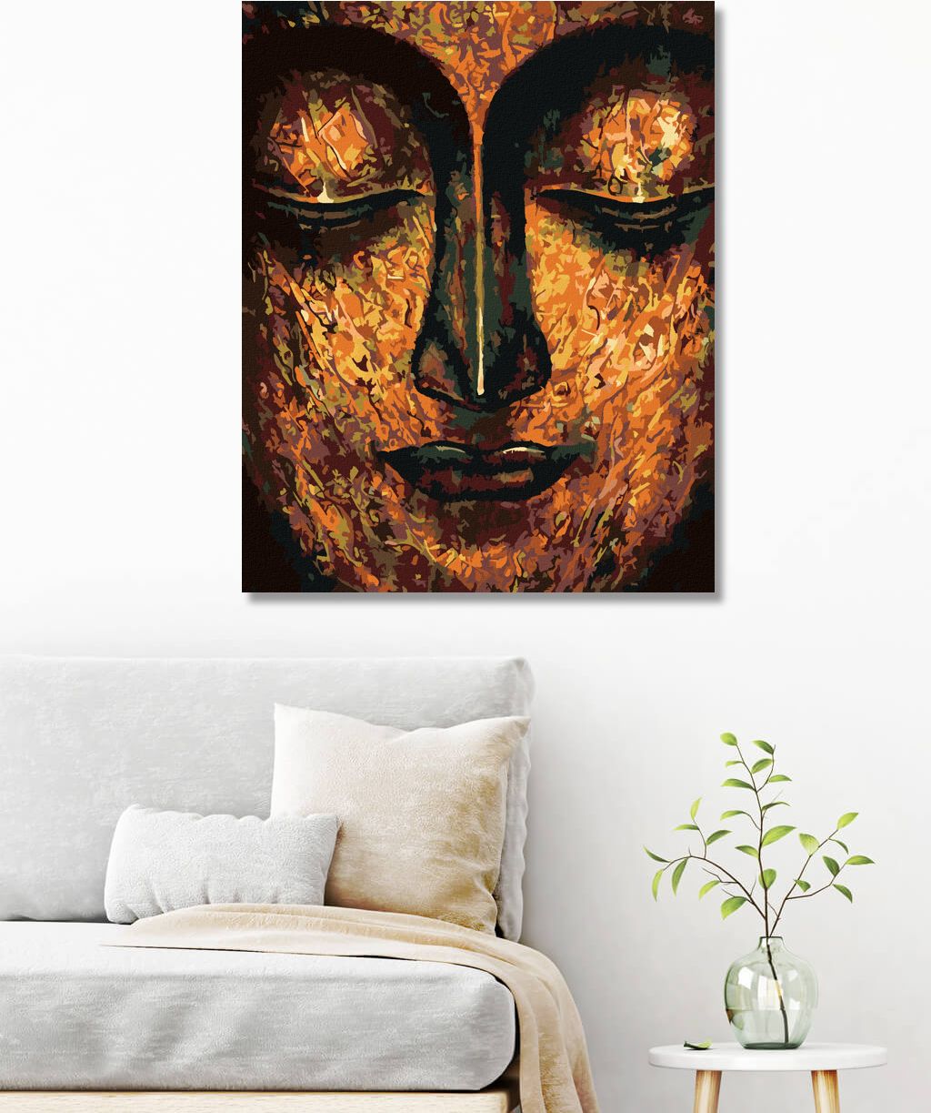 zuty Malování podle čísel - UMĚLECKÝ BUDDHA - Rozměr: 40x50 cm, Rámování: Varianta: bez rámu a bez vypnutí plátna - obrázek 10