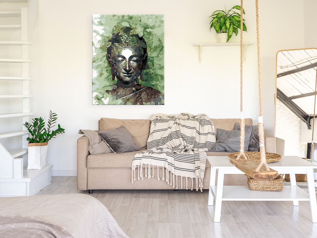 zuty Malování podle čísel - ZELENÝ BUDDHA - Rozměr: 40x50 cm, Rámování: Varianta: vypnuté plátno na rám - obrázek 14