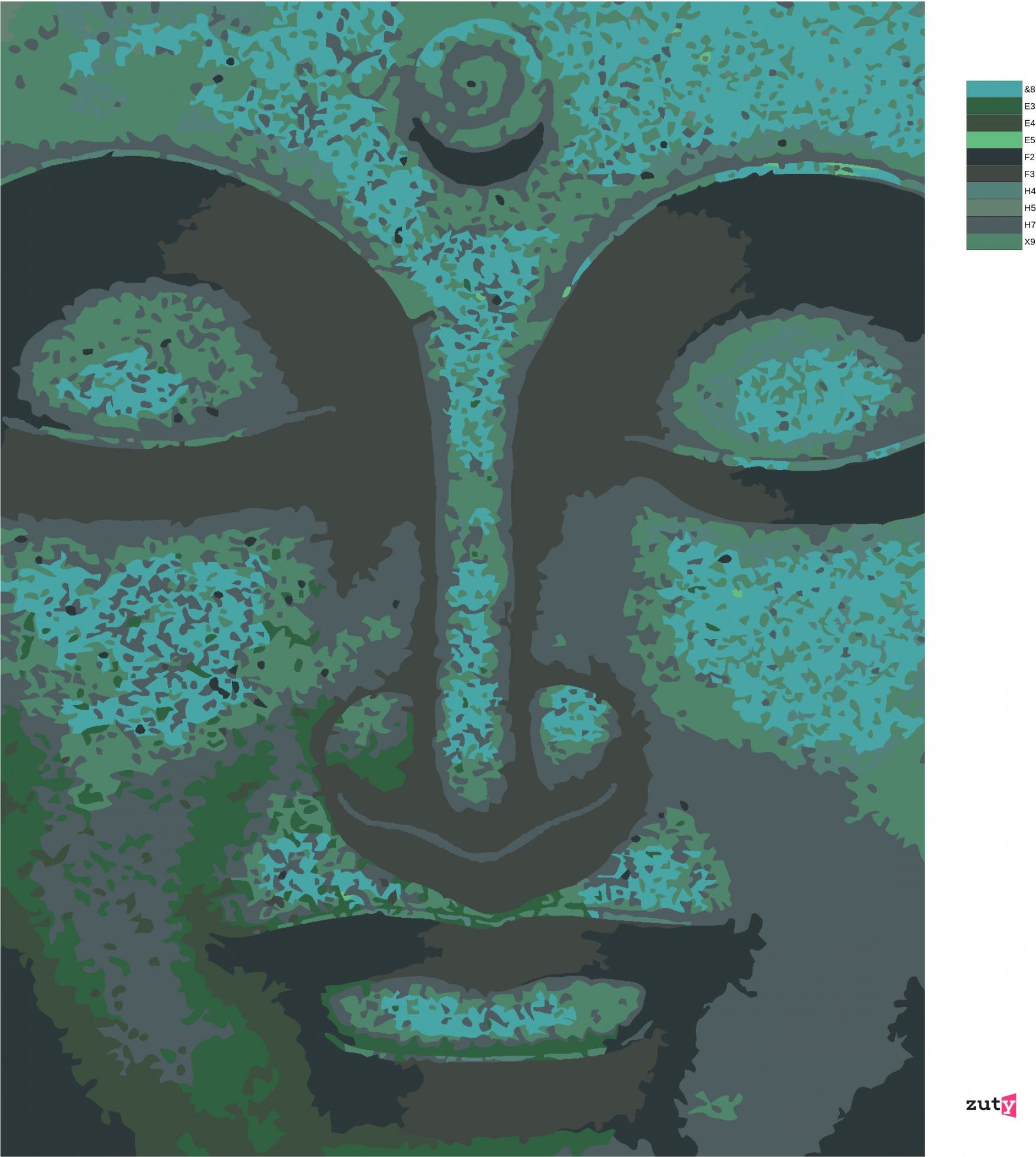 zuty Malování podle čísel - ZELENÝ BUDDHA - Rozměr: 40x50 cm, Rámování: Varianta: vypnuté plátno na rám - obrázek 17